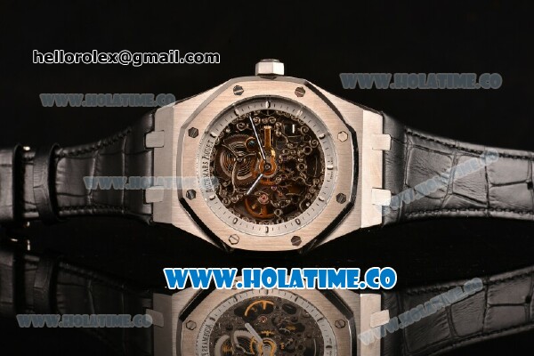 Audemars Piguet Royal Oak 41MM Asia Automatic Steel Case with Silver Markers and Skeleton Dial - Click Image to Close